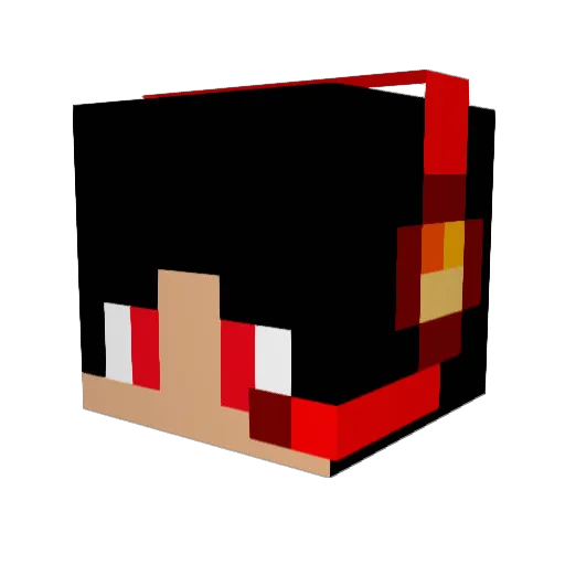 paras50 Minecraft avatar head, 3D render