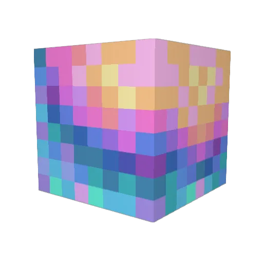 parc2018 Minecraft avatar head, 3D render