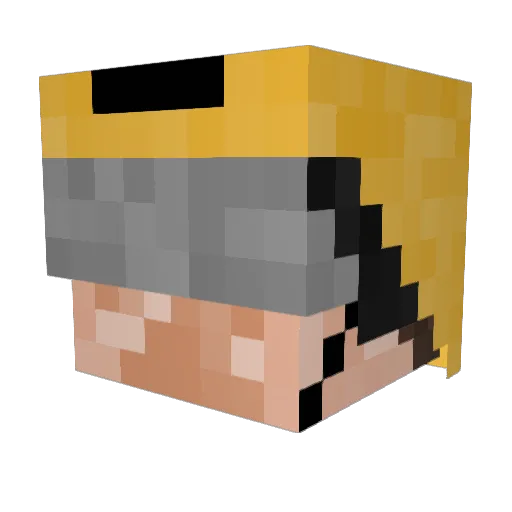 pardy77 Minecraft avatar head, 3D render