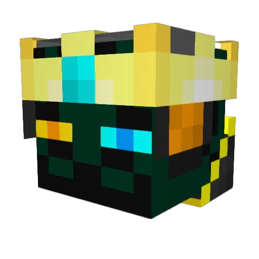 parevande Minecraft avatar head, 3D render