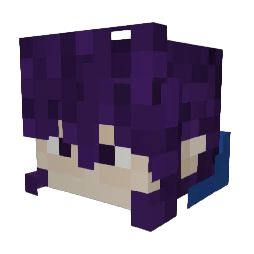 parfiq Minecraft avatar head, 3D render