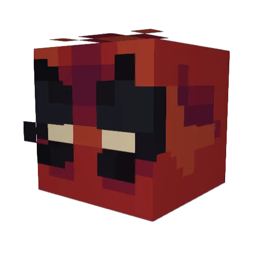 parientee Minecraft avatar head, 3D render