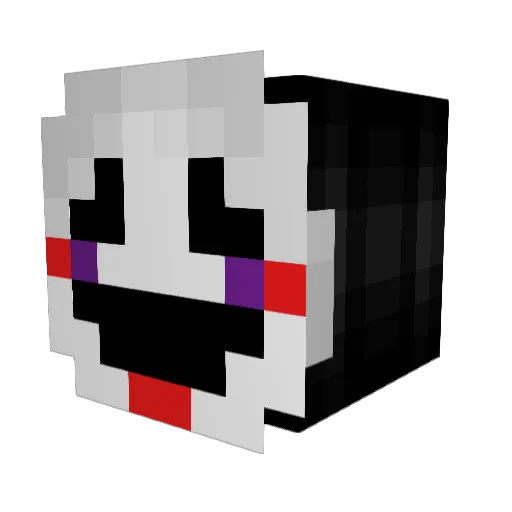 parisluvv Minecraft avatar head, 3D render