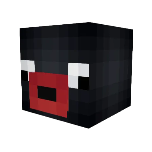 park105222 Minecraft avatar head, 3D render