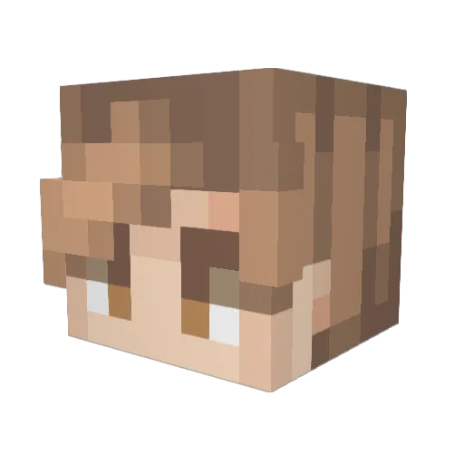 park1936 Minecraft avatar head, 3D render
