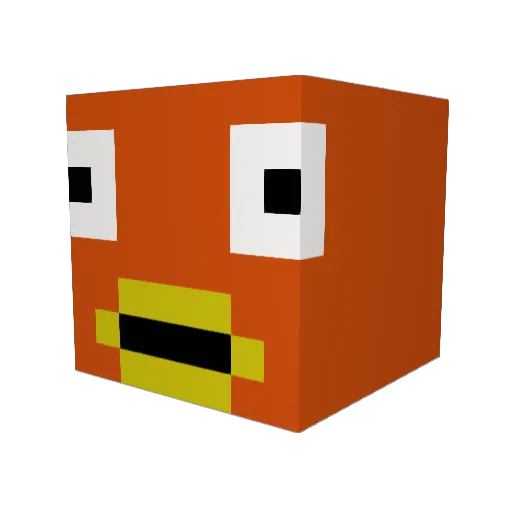 park303030 Minecraft avatar head, 3D render