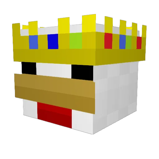 park9700 Minecraft avatar head, 3D render