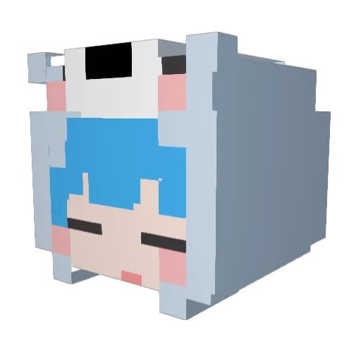 parkJim669 Minecraft avatar head, 3D render