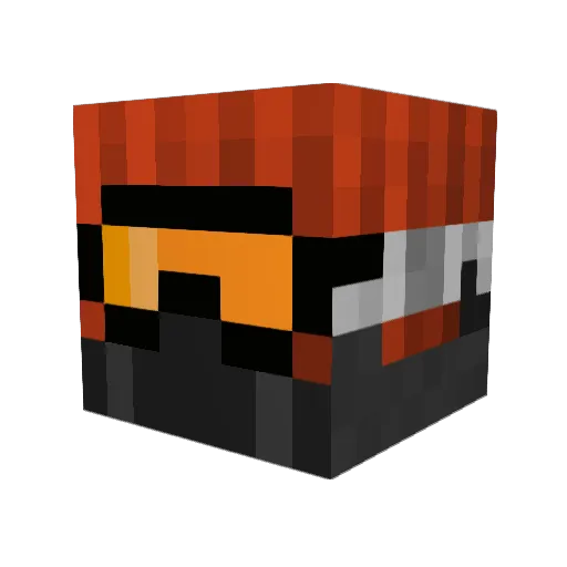 parker115 Minecraft avatar head, 3D render