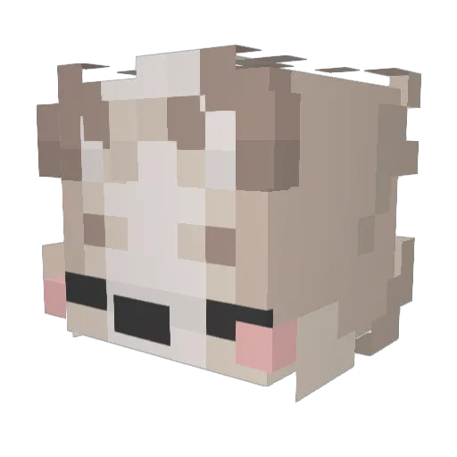 parker4s Minecraft avatar head, 3D render