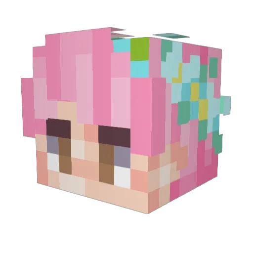 parkerdelightful Minecraft avatar head, 3D render
