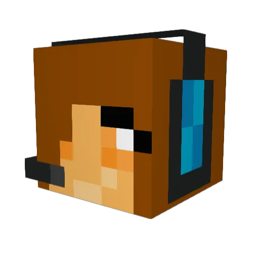 parkermason7 Minecraft avatar head, 3D render