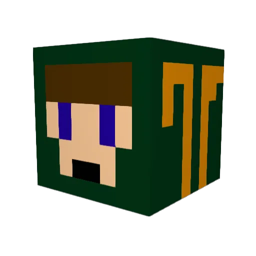 parkerpower71 Minecraft avatar head, 3D render
