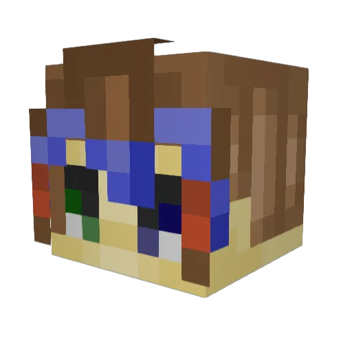 parkerrr_06 Minecraft avatar head, 3D render
