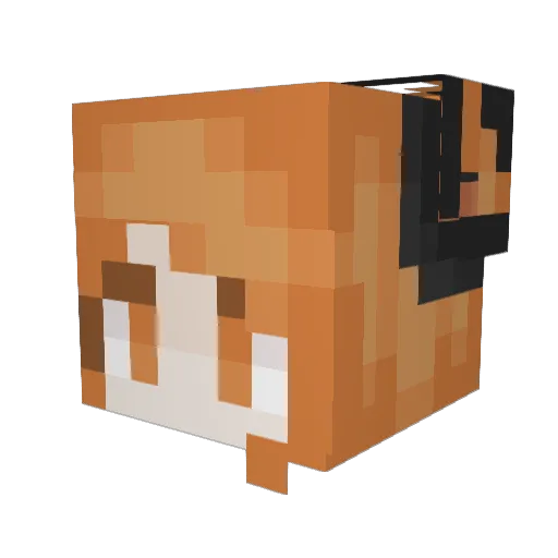 parkerseven Minecraft avatar head, 3D render