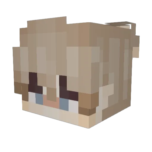 parkerxq Minecraft avatar head, 3D render