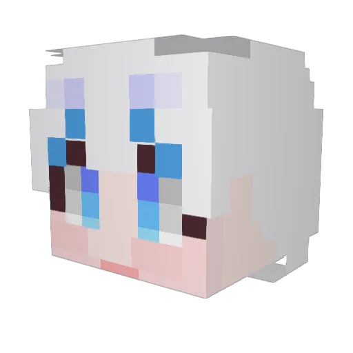 parkhb Minecraft avatar head, 3D render