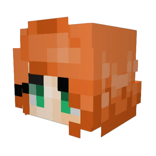 parkie95 Minecraft avatar head, 3D render