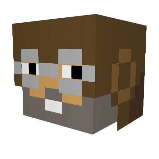 parkingsensor Minecraft avatar head, 3D render