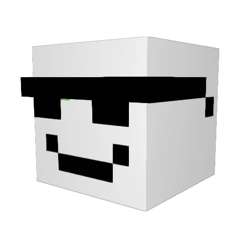 parkingturtle Minecraft avatar head, 3D render