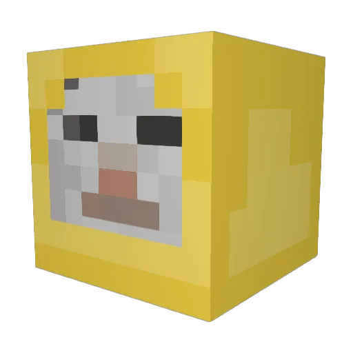 parkmihwa Minecraft avatar head, 3D render