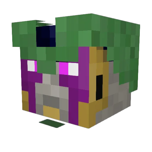 parky007 Minecraft avatar head, 3D render