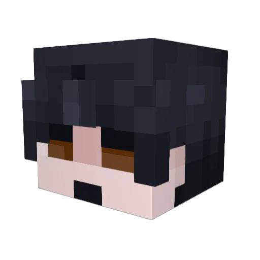 parmegiani Minecraft avatar head, 3D render