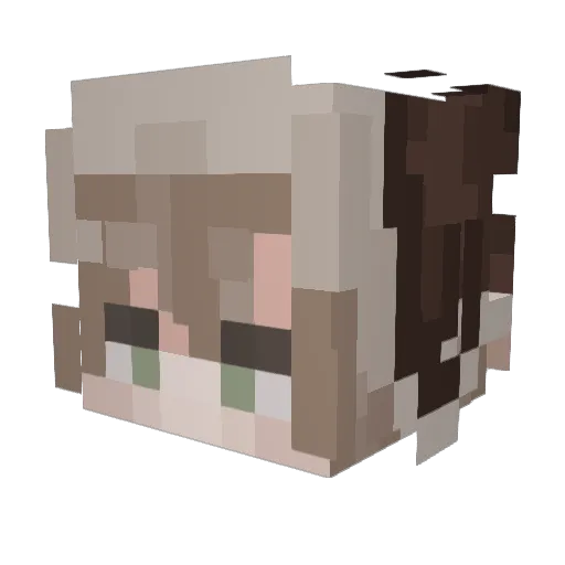 parmesanplonk Minecraft avatar head, 3D render