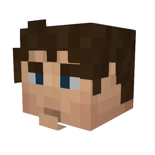 parolek Minecraft avatar head, 3D render
