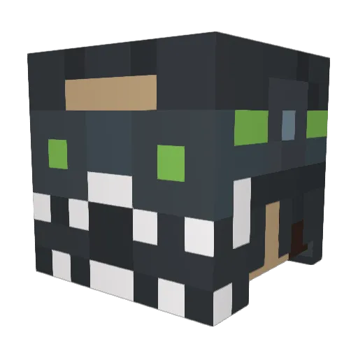 parorush Minecraft avatar head, 3D render