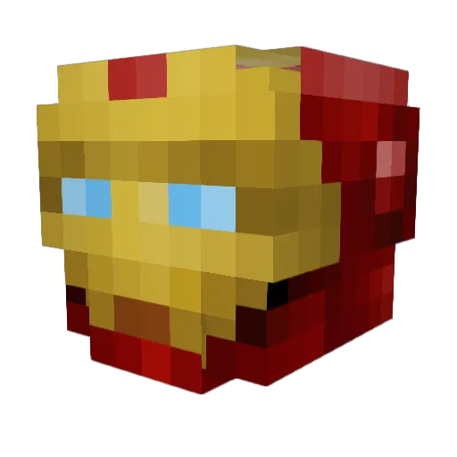 parrg Minecraft avatar head, 3D render