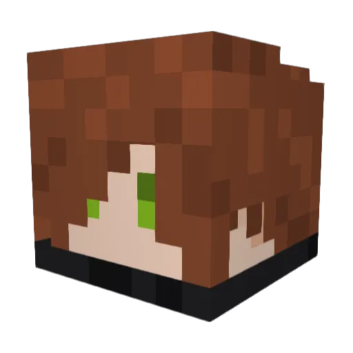 parrot0906 Minecraft avatar head, 3D render
