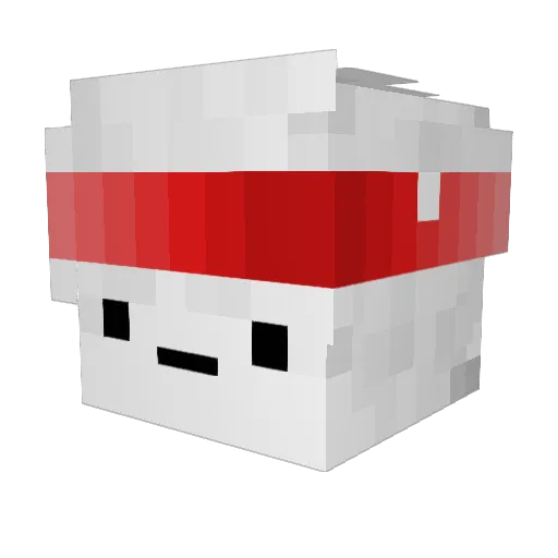 parsapoo Minecraft avatar head, 3D render
