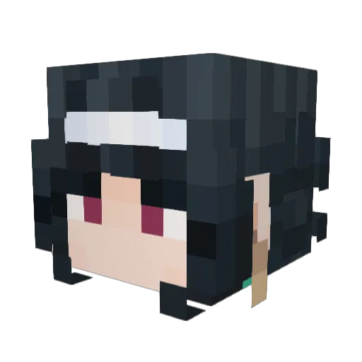 partybirbs Minecraft avatar head, 3D render