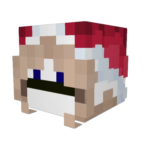 partycreeper6 Minecraft avatar head, 3D render