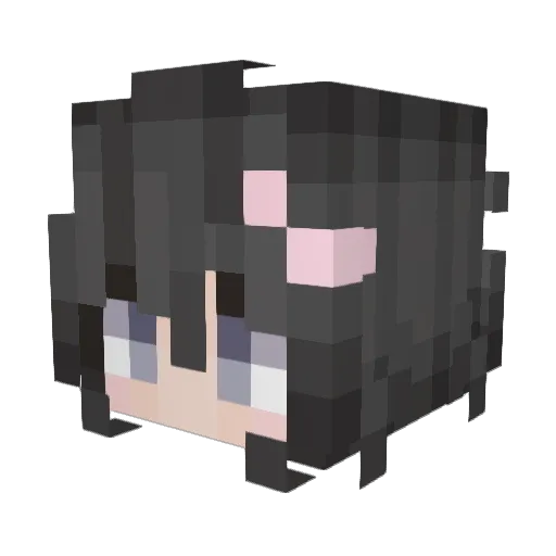 partyfox_x84afd7 Minecraft avatar head, 3D render