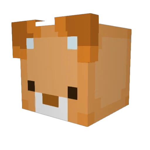partypog Minecraft avatar head, 3D render