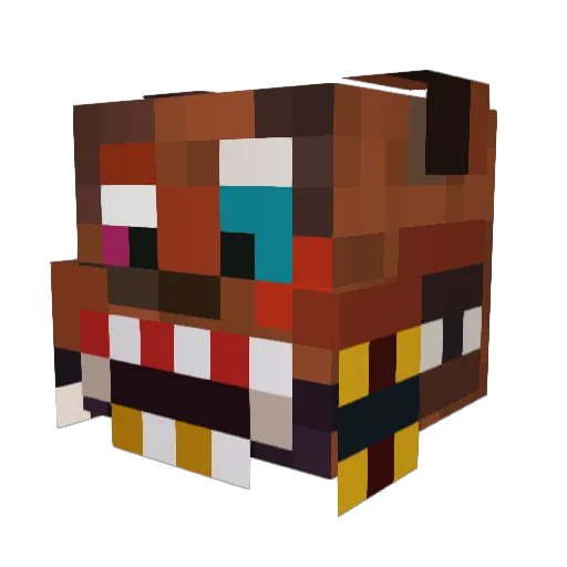 partysean Minecraft avatar head, 3D render