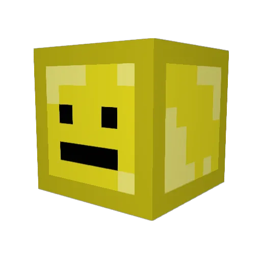 pasaule Minecraft avatar head, 3D render