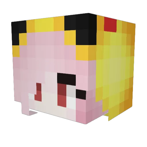 pascal192312345 Minecraft avatar head, 3D render