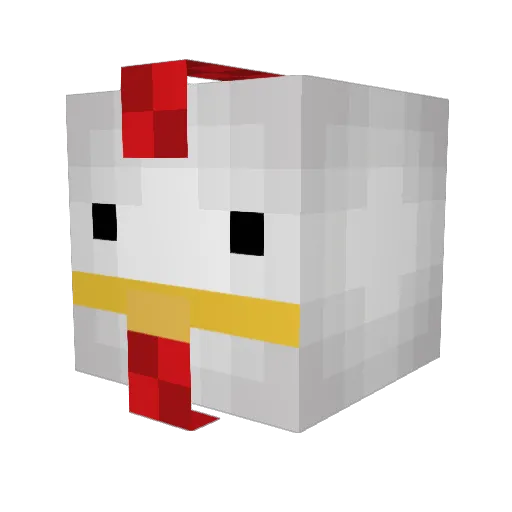 pascaleke Minecraft avatar head, 3D render