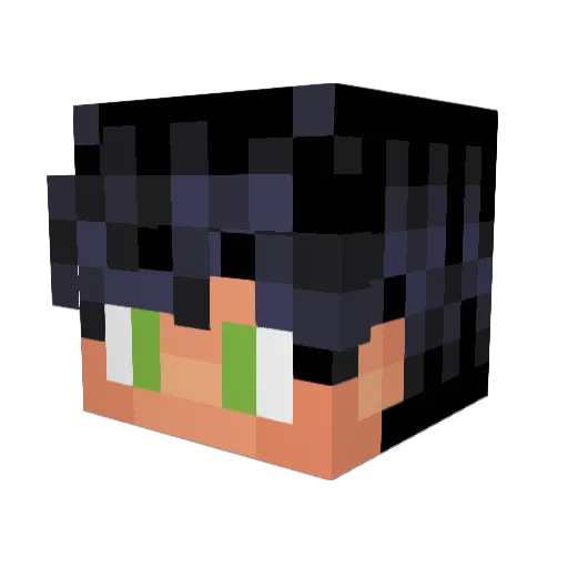 pascalledi Minecraft avatar head, 3D render