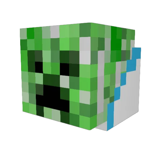 pascalo111 Minecraft avatar head, 3D render