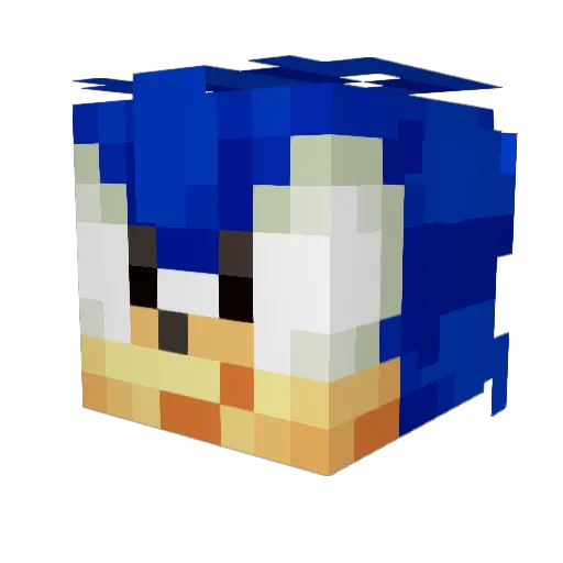 pasgp Minecraft avatar head, 3D render