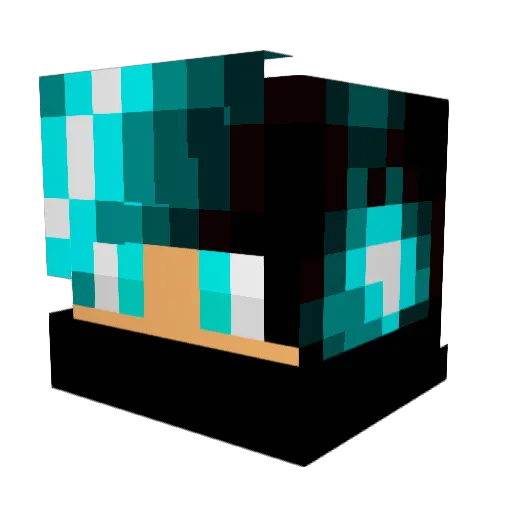 pasifruit Minecraft avatar head, 3D render