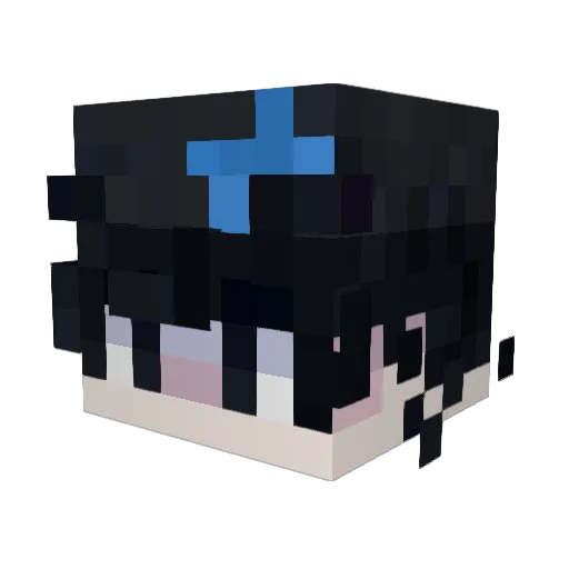 pasiwut Minecraft avatar head, 3D render