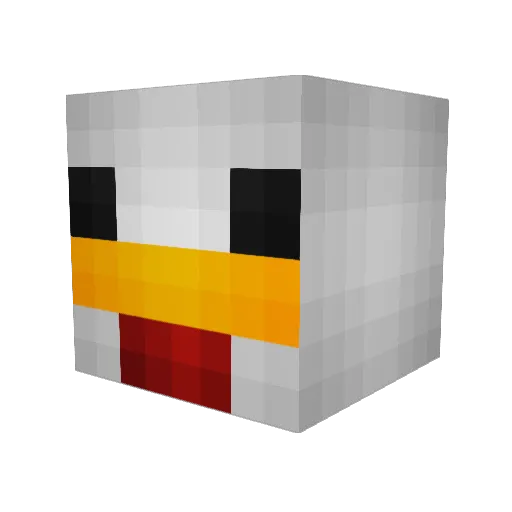 pasman Minecraft avatar head, 3D render