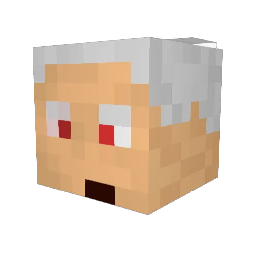 paspas23 Minecraft avatar head, 3D render