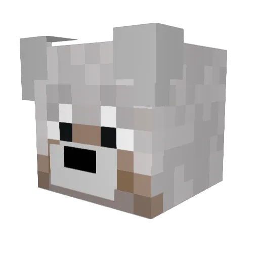 passavant Minecraft avatar head, 3D render