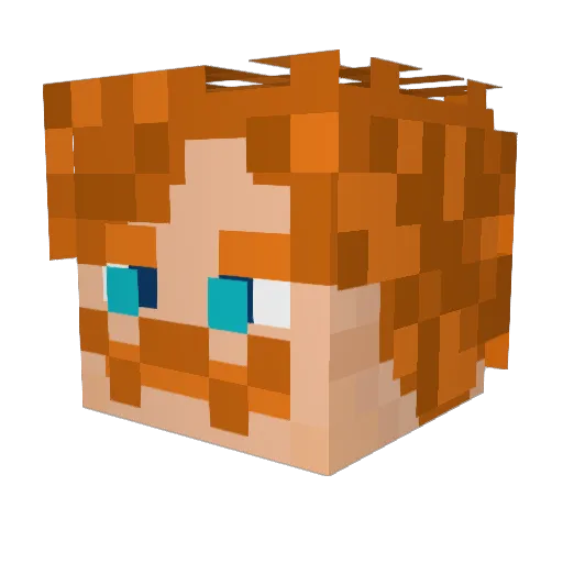 passer0801 Minecraft avatar head, 3D render